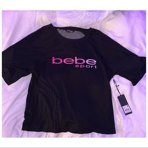 Bebe black sport shirt